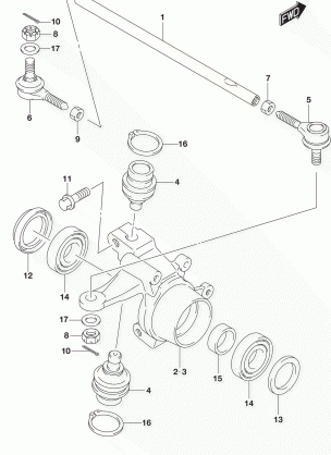 STEERING KNUCKLE (LT-A400FL5 P28)