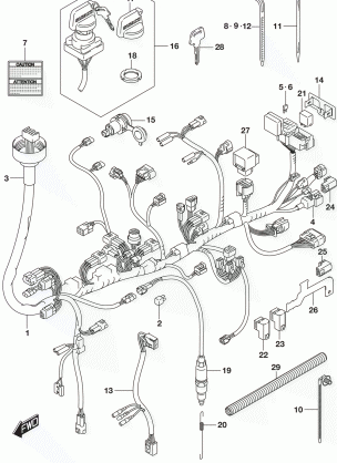 WIRING HARNESS (LT-A500XZL5 P28)