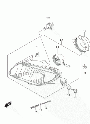 HEADLAMP (LT-A500XZL5 P33)