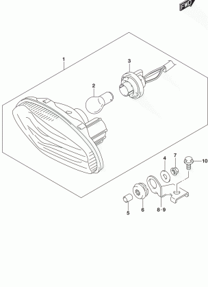 REAR COMBINATION LAMP (LT-A500XZL5 P33)