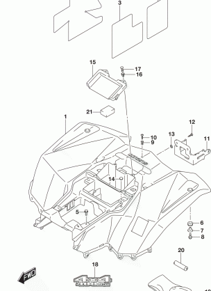 REAR FENDER (LT-A400FZL5 P28)