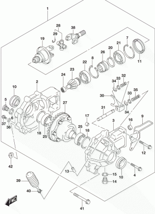 FINAL BEVEL GEAR (FRONT) (LT-A400FZL5 P33)