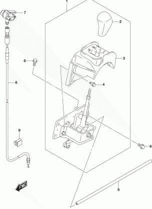 SHIFT LEVER (LT-A400FL5 P33)