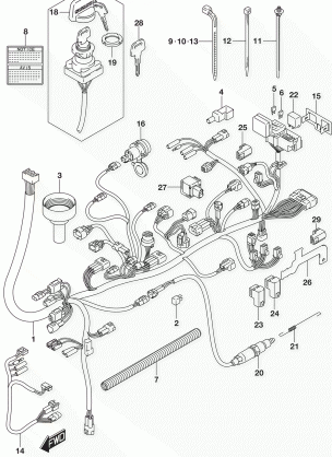 WIRING HARNESS (LT-A750XZL5 P28)