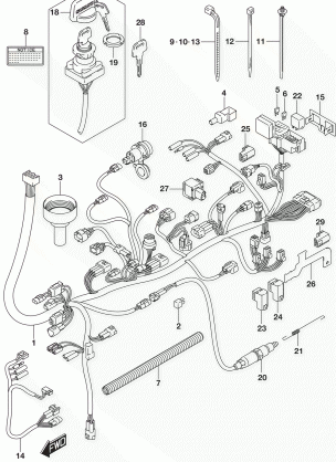 WIRING HARNESS (LT-A750XZL5 P33)