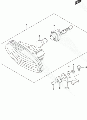 REAR COMBINATION LAMP (LT-A500XPZL5 P33)