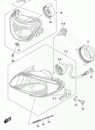 HEADLAMP (LT-A750XZL5 P33)