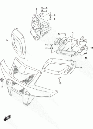 FRONT GRILLE (LT-A750XL5 P28)