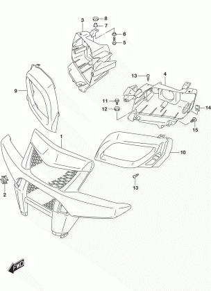 FRONT GRILLE (LT-A750XL5 P33)