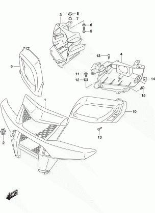 FRONT GRILLE (LT-A750XZL5 P28)