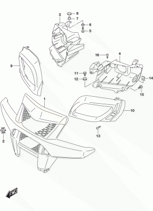 FRONT GRILLE (LT-A750XZL5 P33)