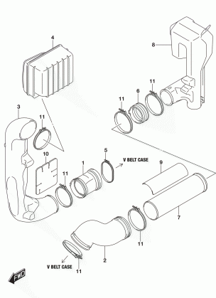 BELT COOLING DUCT