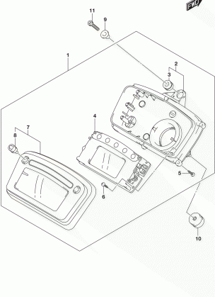 SPEEDOMETER (LT-A750XL5 P28)