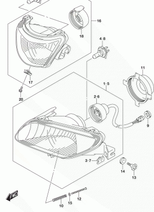 HEADLAMP (LT-A750XL5 P33)