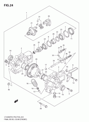 FINAL BEVEL GEAR (FRONT)(MODEL K3 / K4