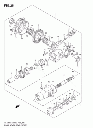 FINAL BEVEL GEAR (REAR)(MODEL K3)