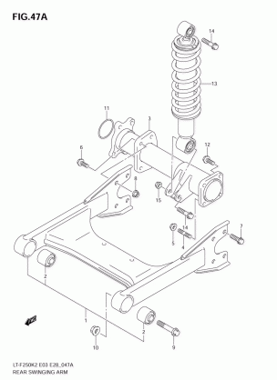 REAR SWINGINGARM (MODEL K5)