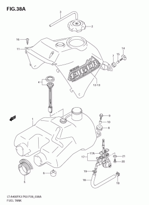 FUEL TANK (MODEL K4 / K5 / K6)