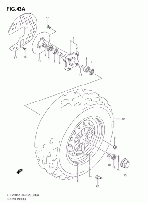 FRONT WHEEL (MODEL K4 / K5 / K6)