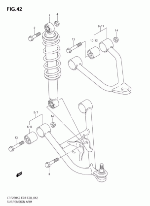 SUSPENSION ARM (MODEL K2 / K3 / K4)