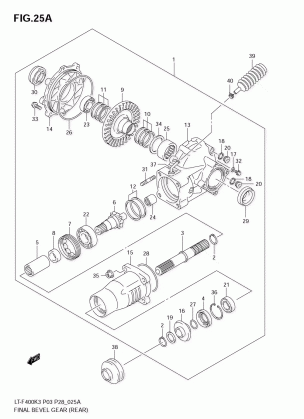 FINAL BEVEL GEAR (REAR)(MODEL K4 / K5 / K6 / K7)