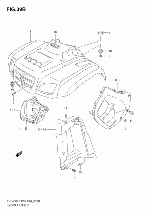 FRONT FENDER (MODEL K5 / K6 / K7)