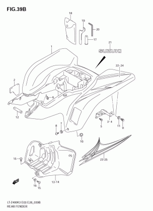 REAR FENDER (MODEL K7)