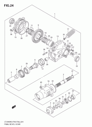 FINAL BEVEL GEAR (REAR)(MODEL K3)