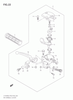 RH HANDLE LEVER