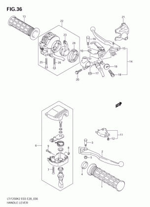 HANDLE LEVER (MODEL K2 / K3)