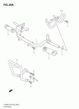 FOOTREST (MODEL K3 / K4 / K5 / K6 E28)