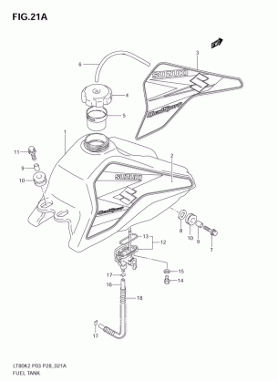 FUEL TANK (MODEL K5 / K6)