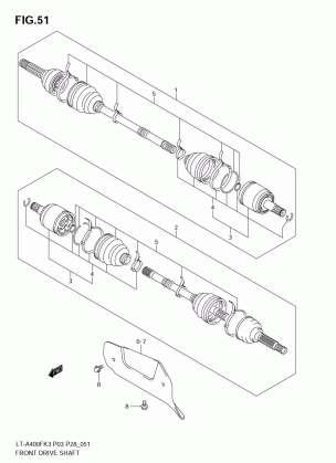 FRONT DRIVE SHAFT (MODEL K3 / K4)