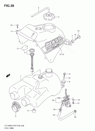 FUEL TANK (MODEL K3)