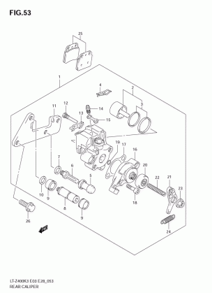 REAR CALIPER (MODEL K3)