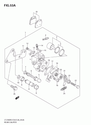 REAR CALIPER (MODEL K4 / K5 / K6 / K7)