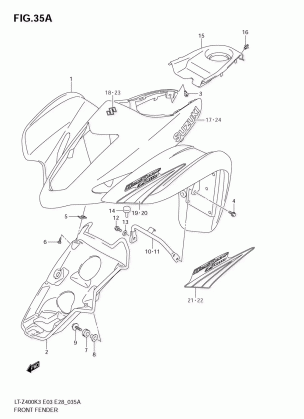 FRONT FENDER (MODEL K5 / K6)