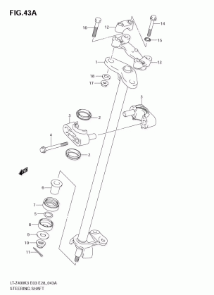 STEERING SHAFT (MODEL K5 / K6 / K7)