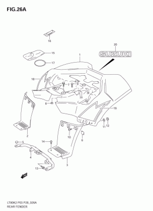 REAR FENDER (MODEL K4)