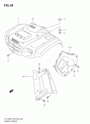 FRONT FENDER (MODEL K3)