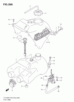 FUEL TANK (MODEL K4 / K5 / K6)