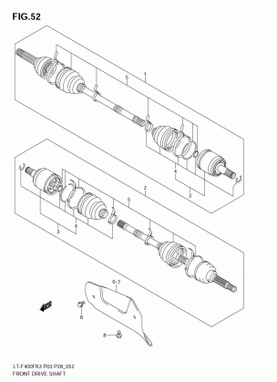 FRONT DRIVE SHAFT (MODEL K3 / K4)