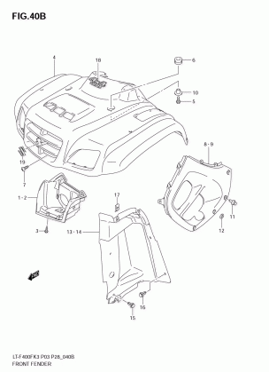 FRONT FENDER (MODEL K5 / K6 / K7)