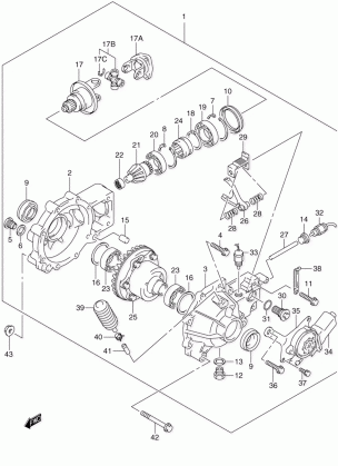 FINAL BEVEL GEAR (FRONT) (MODEL K2)