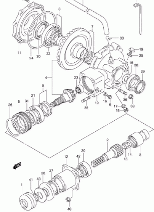 FINAL BEVEL GEAR (REAR)(MODEL K1 / K2)