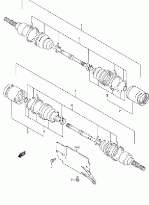 FRONT DRIVE SHAFT (MODEL Y)