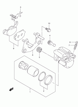 REAR CALIPER (MODEL K3)