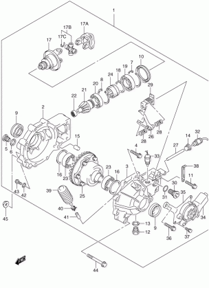 FINAL BEVEL GEAR (FRONT) (MODEL K3)