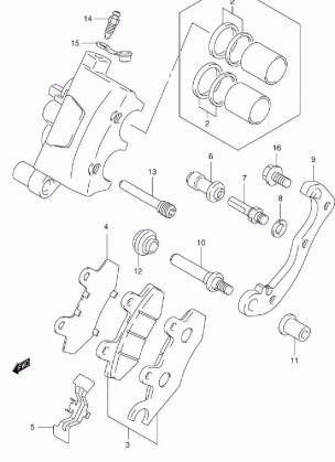 FRONT CALIPER (MODEL K2)