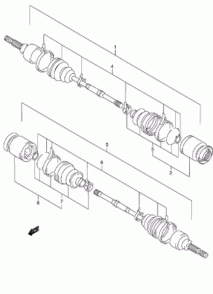 FRONT DRIVE SHAFT (MODEL X / Y)